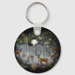 Porte-clés Adorable Rindeer La Nuit