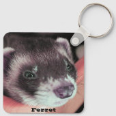 Porte-clés Adorable Sable Ferret Photo (Dos)