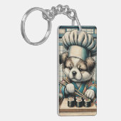 Porte-clés Adorable Sushi Chef Chiot (Devant gauche)
