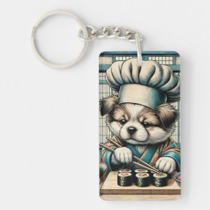 Porte-clés Adorable Sushi Chef Chiot