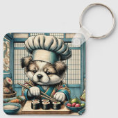 Porte-clés Adorable Sushi Chef Chiot (Dos)
