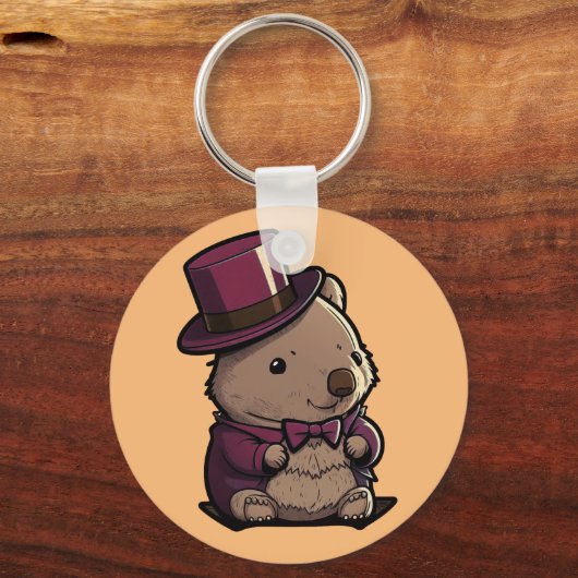 Porte-clés Adorable Wombat (Verso)