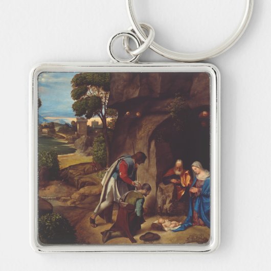 Porte-clés Adoration des bergers par Giorgione (Devant)