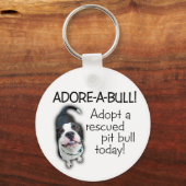 Porte-clés Adore-A-Bull Pit Bull ! (Recto)
