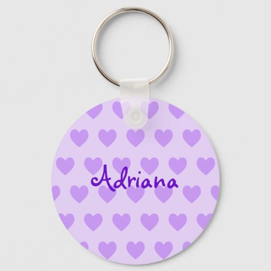 Porte-clés Adriana en violet (Recto)