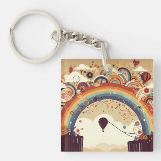 Porte-clés Adventure Await Rainbow (Devant)