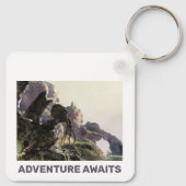 Porte-clés Adventure Awaits. Fantasy landscape (Dos)