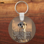 Porte-clés Adventurous Meerkat Living (Recto)