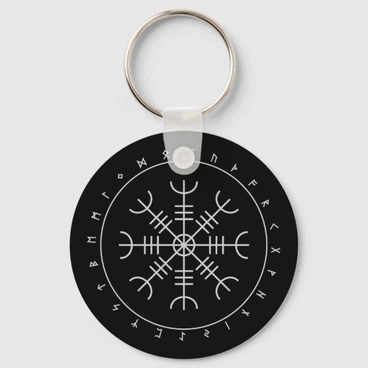 Porte-clés Aegishjalmr Runes Keychains (Recto)