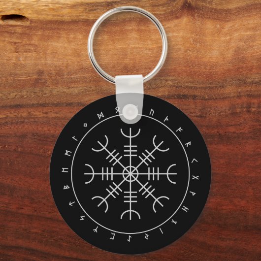 Porte-clés Aegishjalmr Runes Keychains (Recto)