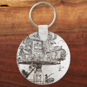 Porte-clés Aerial House Maison Tournante (Recto)