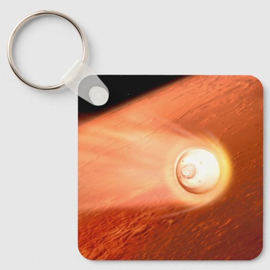 Porte-clés Aérocoque Avec Perpersévérance Rover Descente Vers (Recto)