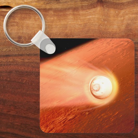 Porte-clés Aérocoque Avec Perpersévérance Rover Descente Vers (Recto)