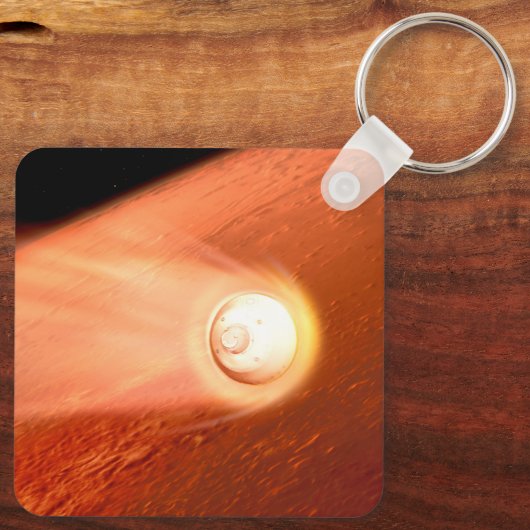 Porte-clés Aérocoque Avec Perpersévérance Rover Descente Vers (Verso)