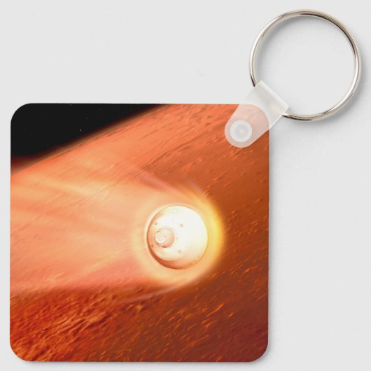 Porte-clés Aérocoque Avec Perpersévérance Rover Descente Vers (Dos)