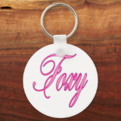Porte-clés Aérographe rose Foxy (Recto)