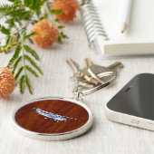 Porte-clés Aéronef Classique Chrome Cessna Flying Mahogany (Côté)