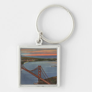 Porte-clés Aéronef du Golden Gate Bridge & Bay Area