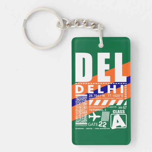 Porte-clés Aéroport de Delhi (Devant)