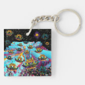 Porte-clés Aéroport de Galaxia Veeslia (Dos)