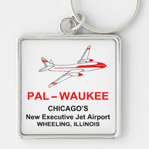 Porte-clés Aéroport de Palwaukee, Roue, Illinois