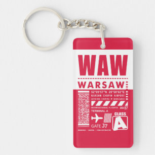 Porte-clés Aéroport de Varsovie WAW