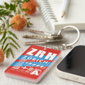 Porte-clés Aéroport de ZRH Zurich (Devant droit)