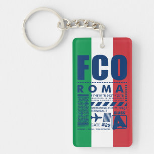 Porte-clés Aéroport FCO Rome,