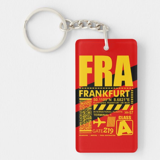 Porte-clés Aéroport FRA de Francfort (Devant)
