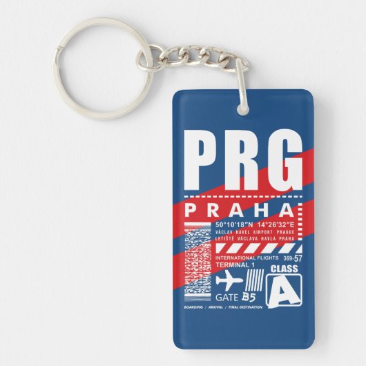 Porte-clés Aéroport PRG Prague (Devant)