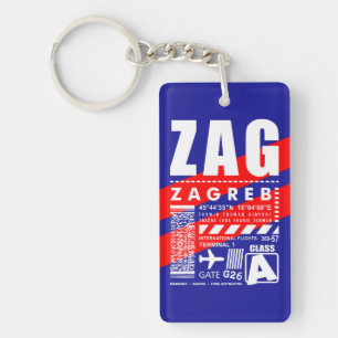 Porte-clés Aéroport ZAG Zagreb