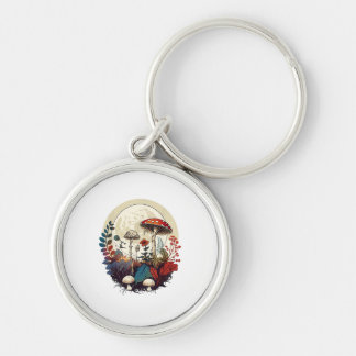 Porte-clés Aesthetic Goblincore And Cottagecore Mushroom Fore