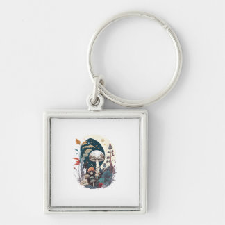 Porte-clés Aesthetic Goblincore Cottagecore Champignon Botani