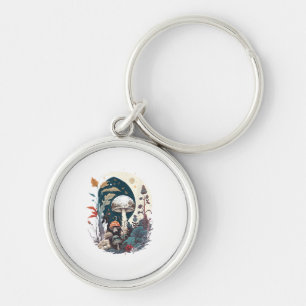 Porte-clés Aesthetic Goblincore Cottagecore Champignon Botani
