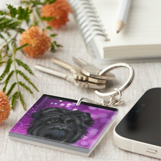 PORTE-CLÉS AFFENPINSCHER (Devant Droit)
