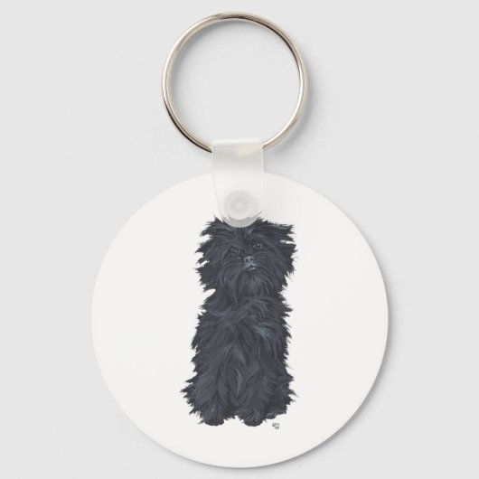 Porte-clés Affenpinscher assis (Recto)