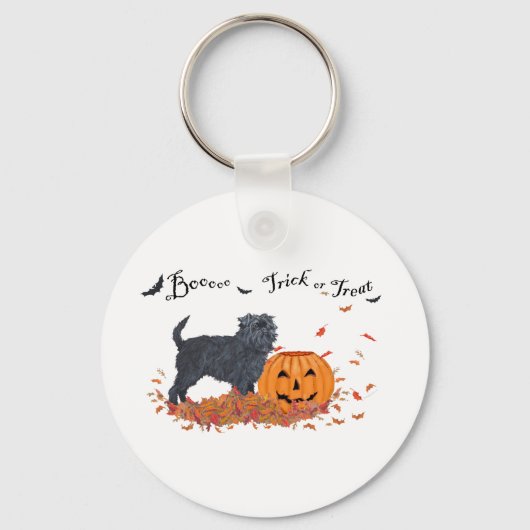 Porte-clés Affenpinscher Halloween (Recto)