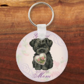 Porte-clés Affenpinscher Heart Mom (Recto)