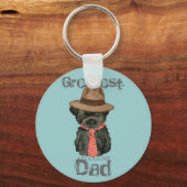 Porte-clés Affenpinscher Papa (Recto)
