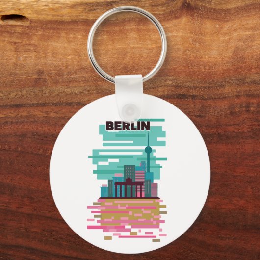 Porte-clés Affiche Berlin Travel (Recto)