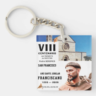 Porte-clés Affiche brillante de Saint François d'Assise