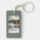 Porte-clés Affiche britannique de la Tamise de château de (Dos)