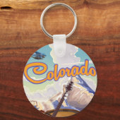 Porte-clés Affiche de Colorado dessin animé impression. (Recto)
