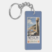 Porte-clés Affiche de négligence de chemin de fer de côte de (Devant gauche)