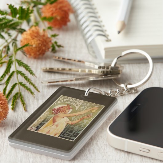 Porte-clés Affiche de publicité d'absinthe de Robette (Devant droit)