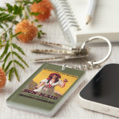 Porte-clés Affiche de raisin sec de la Californie de (Devant droit)