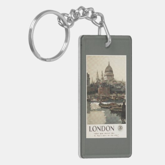 Porte-clés Affiche de voyage de Great Western St Paul (Devant gauche)