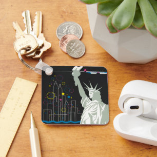 Porte-clés Affiche De Voyage Pour Vol Northwest Airlines