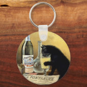 Porte-clés Affiche française rétro "absinthe bourgeois" (Recto)