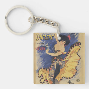 Porte-clés Affiche française vintage Art Nouveau Danseuse